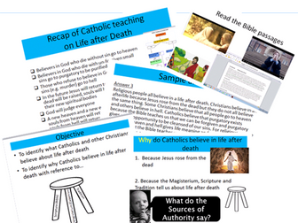 Eduqas Route B Component 2 , Edexcel A Life and Death 6-10 lesson bundle.