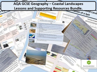 AQA GCSE Geography – Coastal Landscapes Lessons and Supporting Resources Bundle