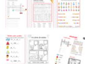 Verano pack KS2 or 3 Spanish starters Cuaderno Verano actvidades