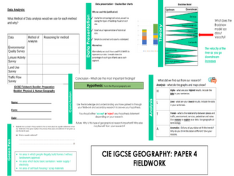 CIE IGCSE Geography Fieldwork Lessons