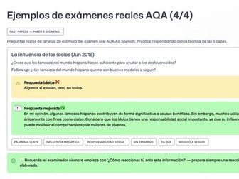 Title: How to Transform a Simple Answer into a High-Band Response – AS Spanish Speaking (AQA)