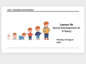 AAQ Early Childhood Development Unit 1 - Social Development 0-8 Years F1 F2