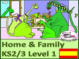 SIX LESSON PRIMARY KS2/3 SPANISH UNIT: Family, ages to 20; descriptions, names, songs, raps, games
