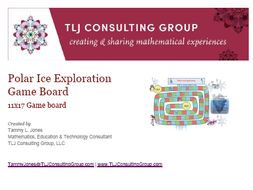 Polar Ice Exploration Game Board 11x17
