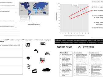 GCSE Geography Revision PowerPoint and Workbooklet Papers 1-3 (15 hours) Editable