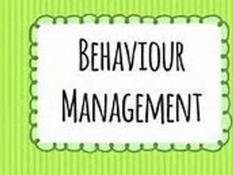 Behaviour Management CPD
