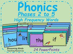 Phonics Phases 2 to 5 High Frequency Words | Teaching Resources