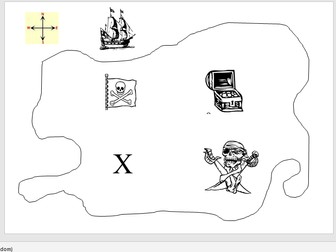 Pirate Treasure Map - Practising compass directions and instructions