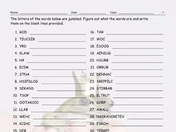 Pets-Pet Care Jumbled Words