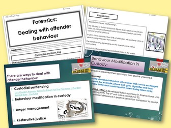 Dealing with Offender behaviour - Forensic Psychology - AQA Psychology