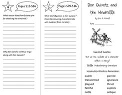 Don Quixote and the Windmills Trifold - Journeys 5th Grade Unit 4 Week ...