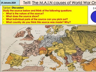 MAIN causes of WW1 - Alliances Lesson 1 of 4