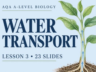 AQA A-Level Biology: Water Transport in Plants – PowerPoint with Answers