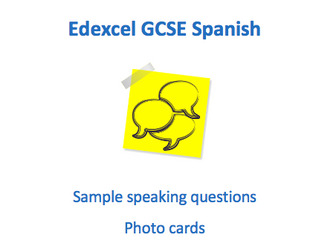 Edexcel - Spanish GCSE Speaking - Photocard Workbook
