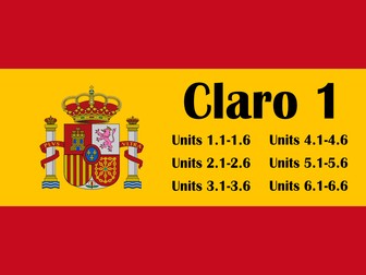 Claro 1 units 1 to 6