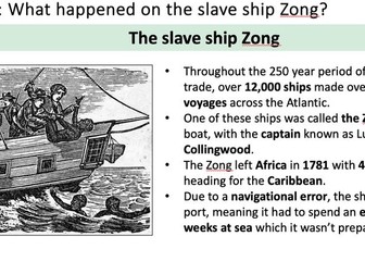Slave Ship Zong lesson