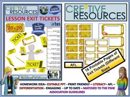 exit tickets by thecre8tiveresources teaching resources