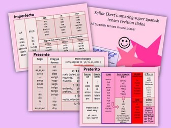 Spanish - revision every single tense and verbal construction