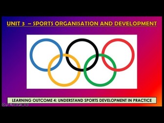 Unit 3 – Sports Organisation and Development (CTEC Level 3 in Sport and Physical Activity)
