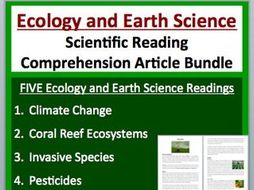 Ecology and Earth Science - Grade 8 and Up - Science Reading Article Bundle