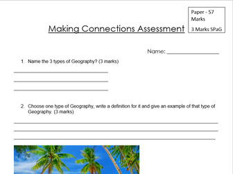 Making Connections Assessment and Mark Scheme - Standard and SEN version