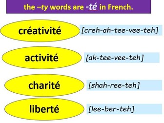 French Basics (not Greetings etc.!)- A terms' worth