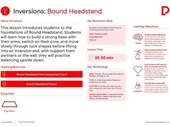 Bound Headstand Lesson Plan