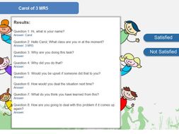 Behaviour Reflection Activity for Challenging Behaviour