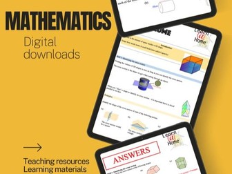 Volume & Capacity – learn at home - Learning Booklet (Digital Download)