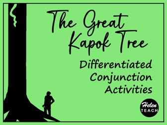 The Great Kapok Tree Conjunction Activities Differentiated