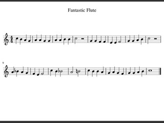 Beginner Pieces for Flute