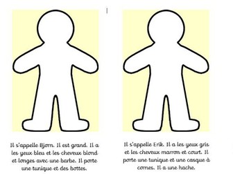 French Differentiated Worksheets Reading Descriptions