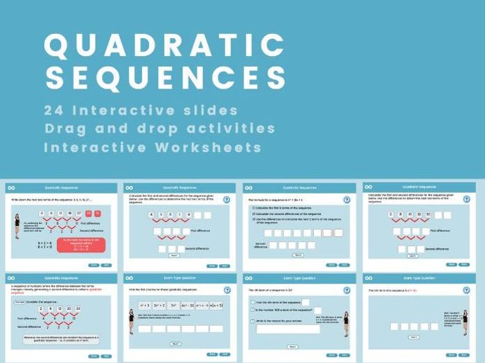 Quadratic Sequence Higher- GCSE Digital Resource | Teaching Resources