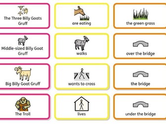 SEND 3 Billy Goats Gruff Language Through Colour Widgit Symbol support pack