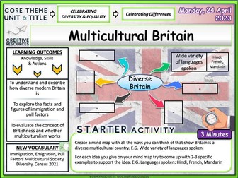 Multicultural Britain PSHE