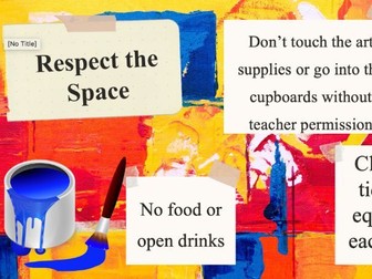 Art Room Expectations