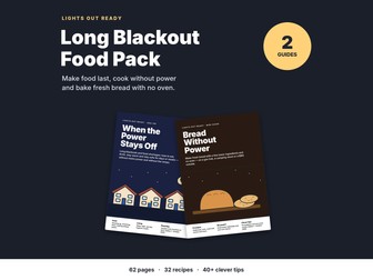 Cooking Without Power Bundle: Food and Bread