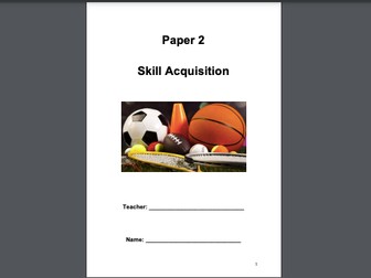 A-Level PE (OCR) Skill Acquisition Bundle