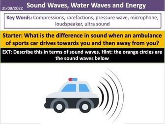 Sound Waves, Water Waves, and Energy