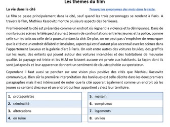 La Haine study pack (£9)