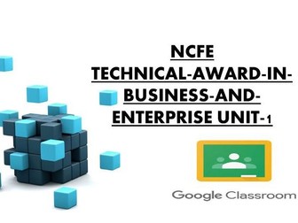 NCFE Level 1 / 2 Technical Award in Business Enterprise Unit 1 multiple choice questions and answers