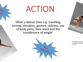 GCSE Dance 2016 (New Spec) Session 2 Safe Practice Cont. / Motif/ Action