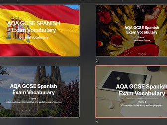 AQA GCSE Spanish Vocabulary Revision Bundle