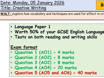 AQA Paper 1 Question 5