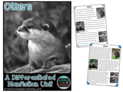 Differentiated Nonfiction Unit: Otters