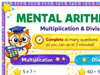 Busy Brain Mental Arithmetic Multiplication & Division