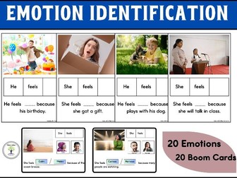 Identifying Emotions Autism Social Skills Cards