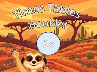 3x: Times Tables Practice Booklet