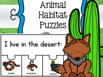 Animal Habitats Puzzles
