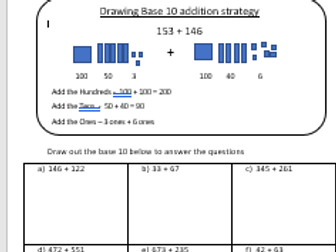Base 10 - addition strategy